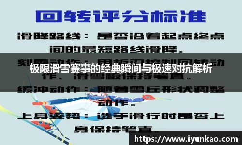 极限滑雪赛事的经典瞬间与极速对抗解析